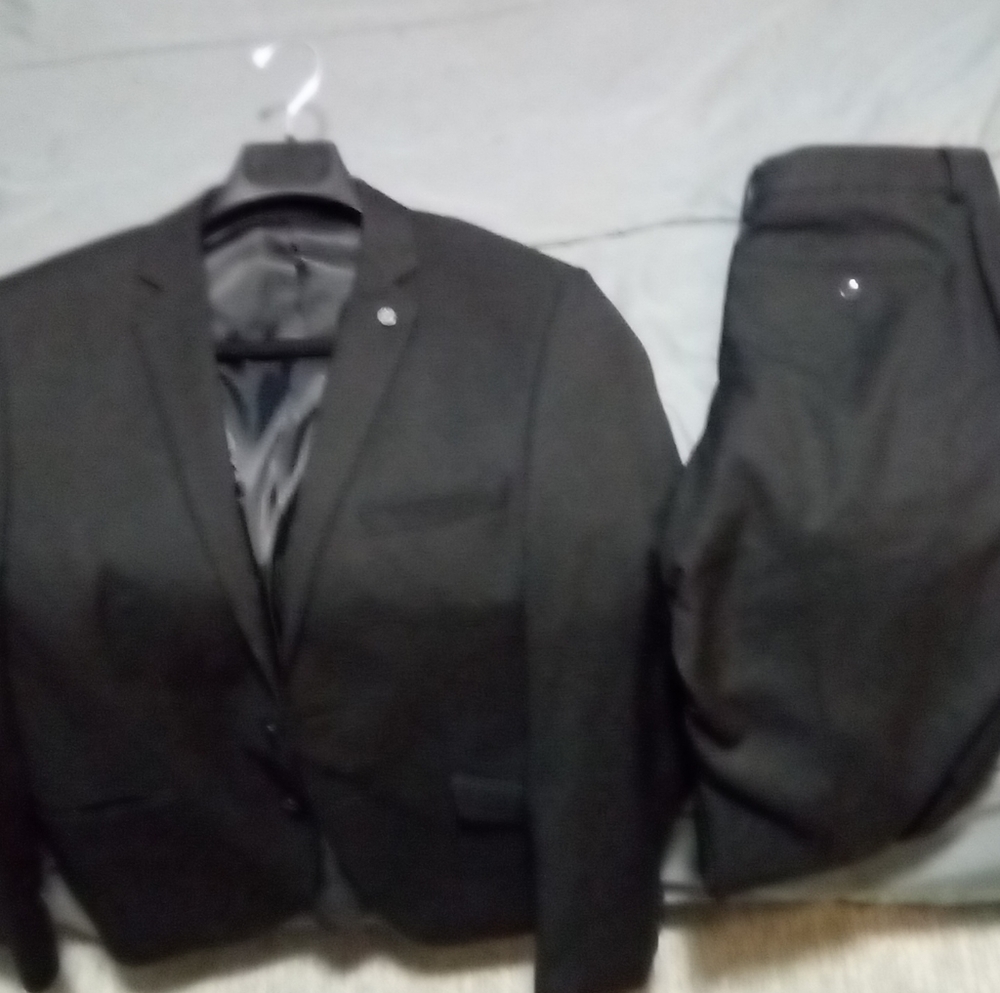 Men's black suit